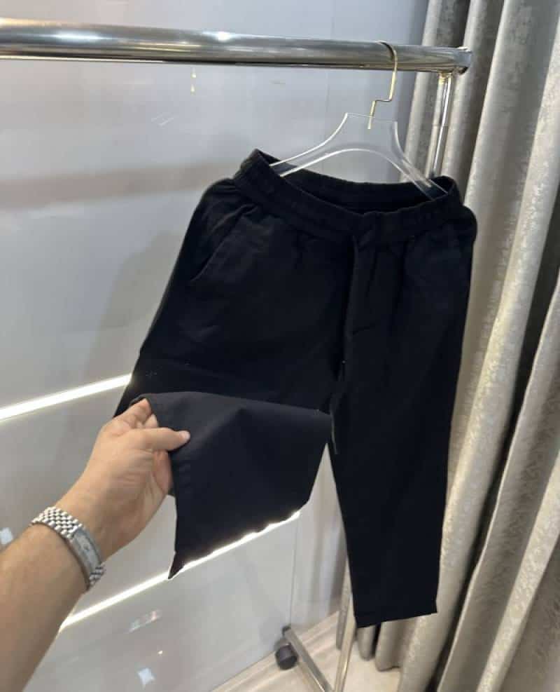 Zar a Pastel Black 4 Premium Linen TrackPants Secondary image