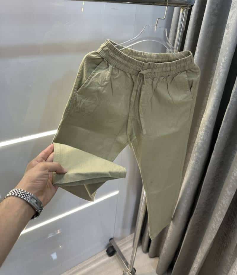 Zar a Light Olive 4 Premium Linen TrackPants Secondary image