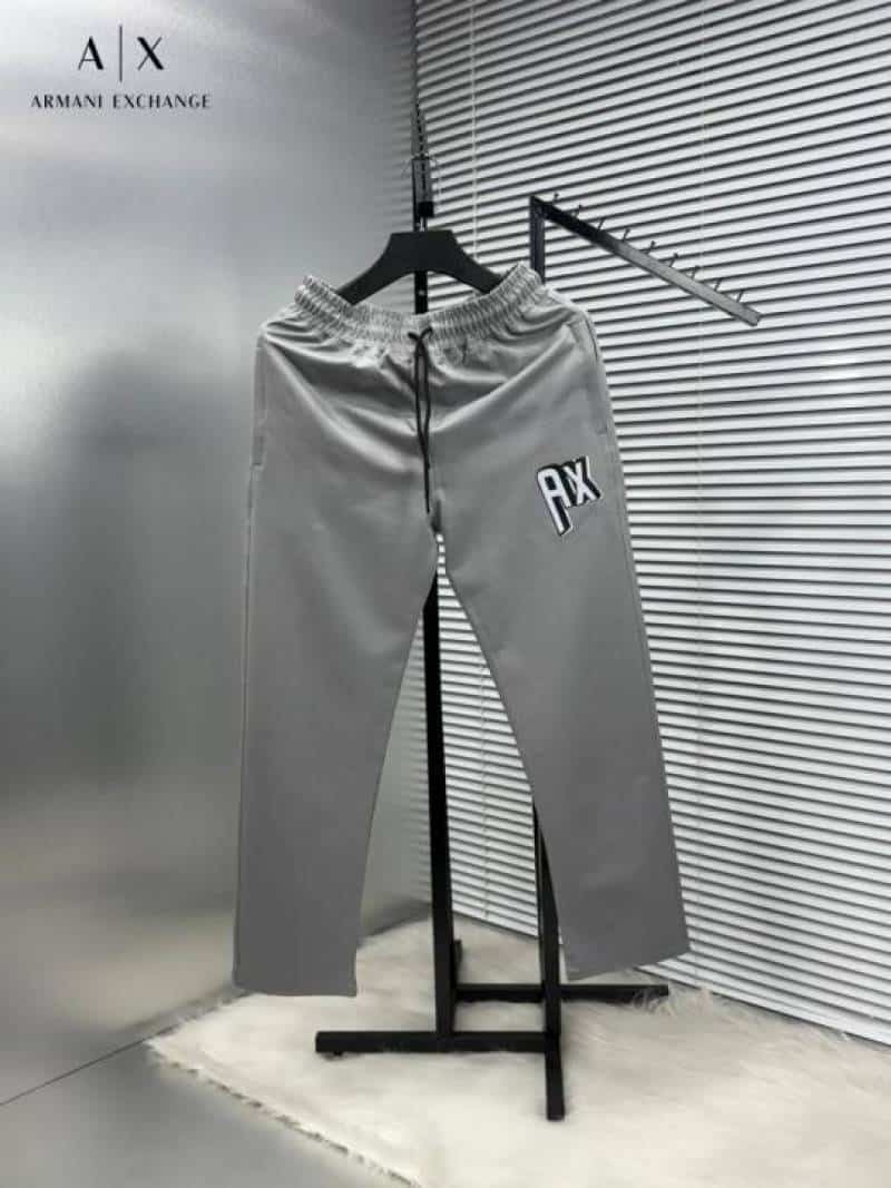 Arman i Exchang e Grey Logo Patch Imported Trackpant With Carry Bag Main image