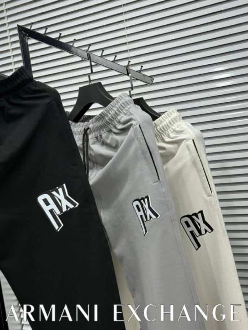 Arman i Exchang e Grey Logo Patch Imported Trackpant With Carry Bag Secondary image