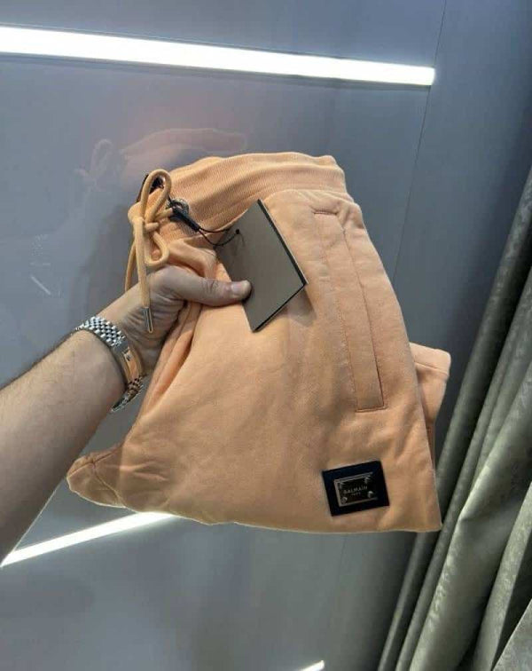 Balmai n Paris Peach Steel Logo Imported Premium Rider Jogger