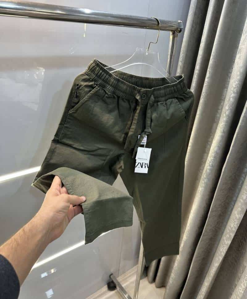 Zar a Olive New Premium Linen Track Pants Secondary image