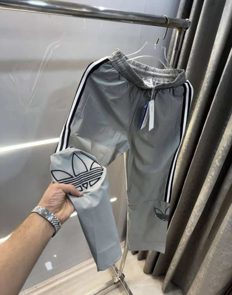 Adida s Light Grey Embroidery Logo Premium Trackpant Secondary image