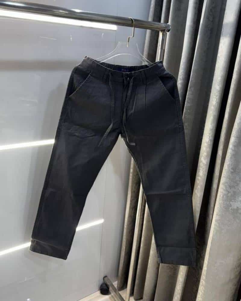 Ralph Laure n Dark Grey Premium Cotton Linen TrackPant Main image