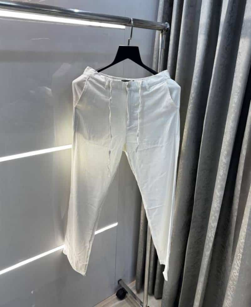 Ralp  Lauren  White Premium Pure Linen Trousers Main image