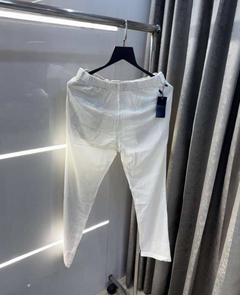 Ralp  Lauren  White Premium Pure Linen Trousers Secondary image