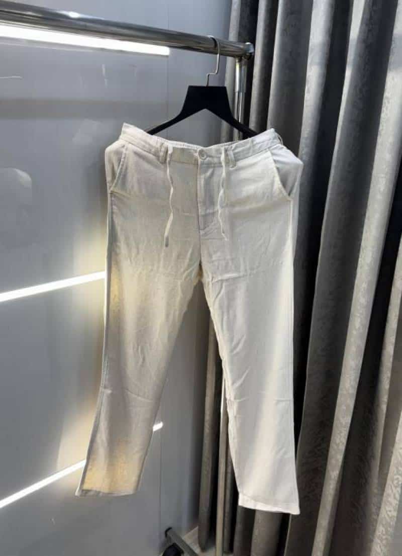 Ralp  Lauren. Cream Premium Pure Linen Trouser Secondary image