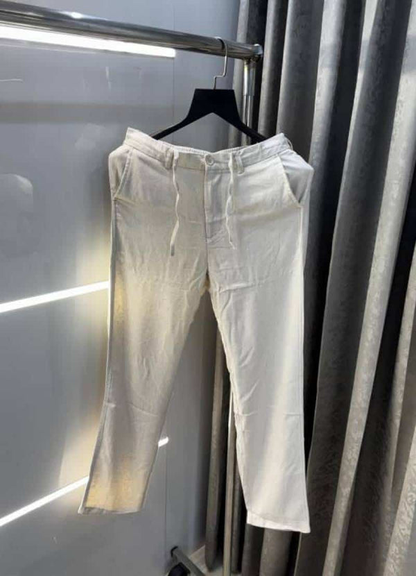Ralp  Lauren. Cream Premium Pure Linen Trouser