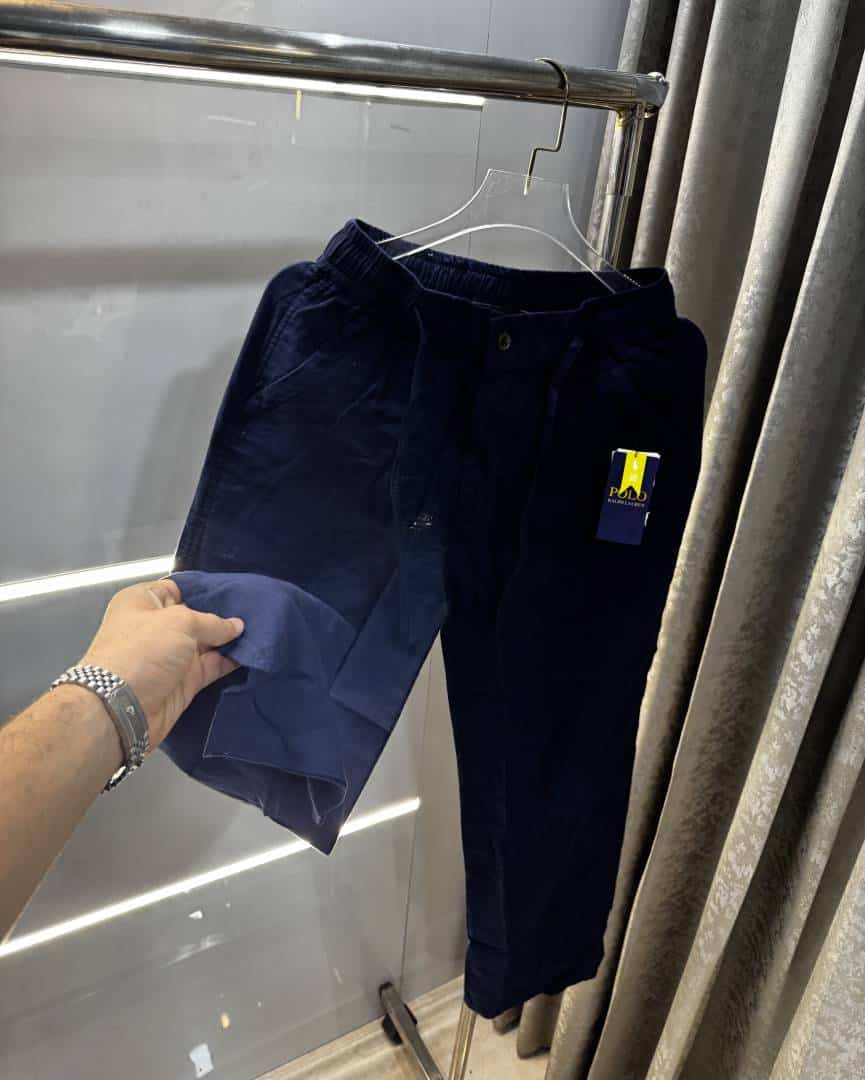 Ralph Laure n Navy Blue Premium Linen TrackPant Secondary image