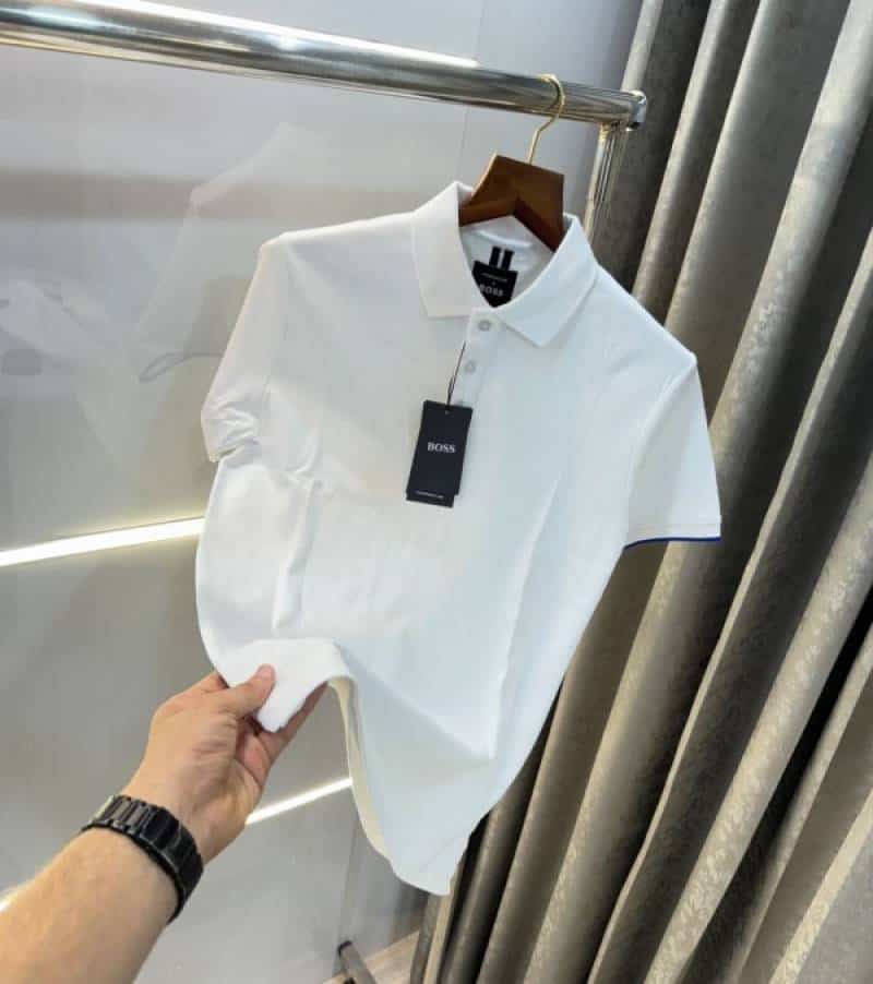 Hugo Bos s _X POR5Ch3 Edition White Premium Polo T-Shirt