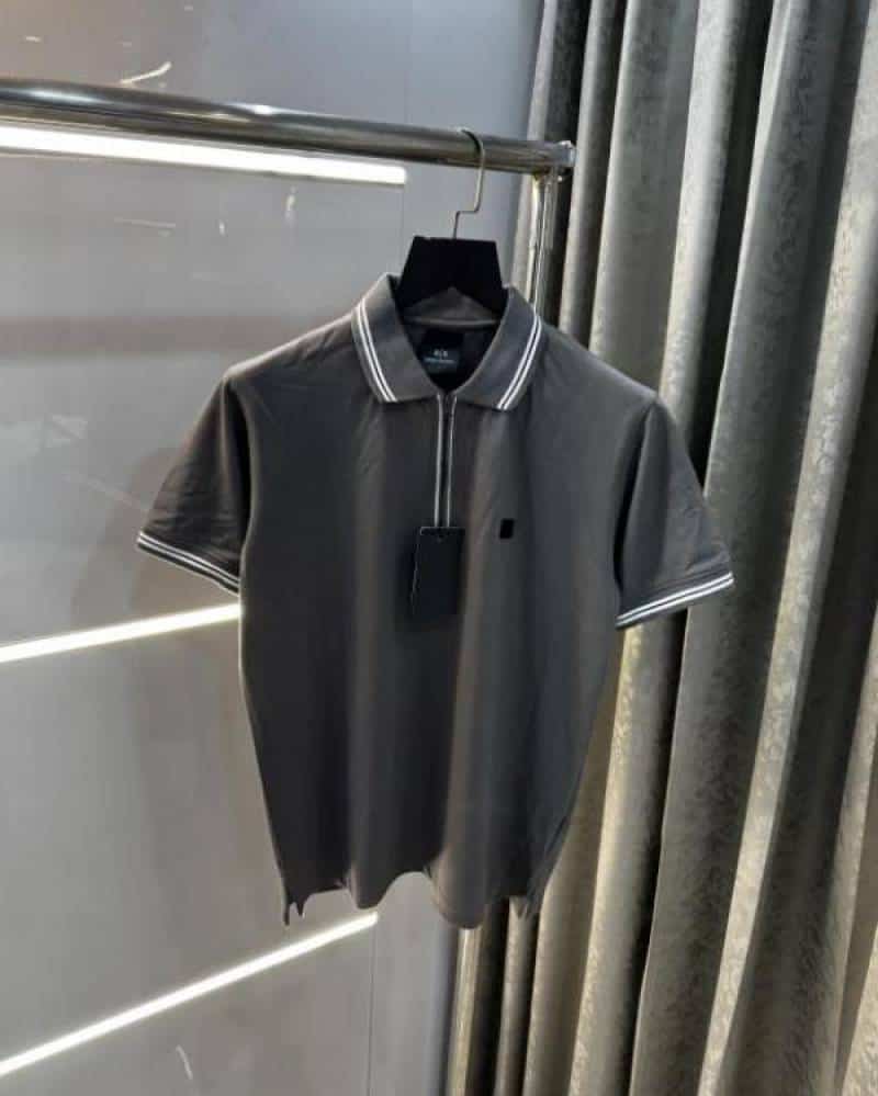 Arman i Exchange Grey Patch Logo Premium Polo T-Shirt Main image