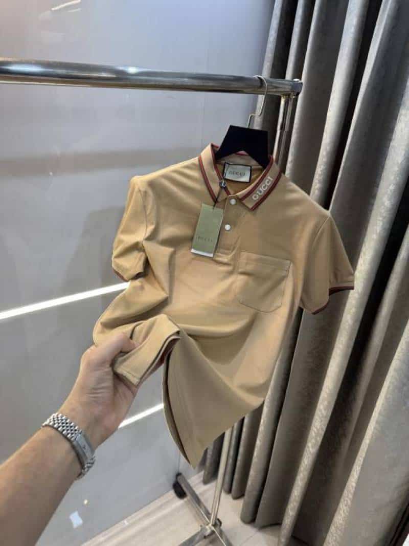 Gucc i Beige Imported Polo T-Shirt Secondary image