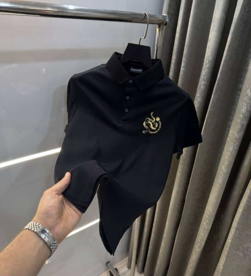 Emporio Arman i Black Embroidery Logo Imported Polo T-Shirt Secondary image