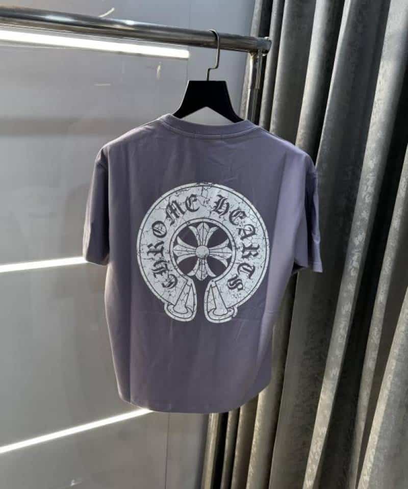 Chrome Hearts Purple Back Print Imported  oversized T-Shirt Secondary image