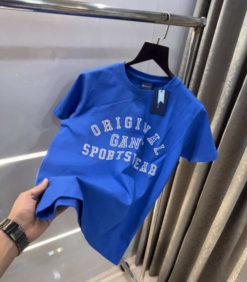 Gan t Blue Logo Print Premium Classic T-Shirt Secondary image