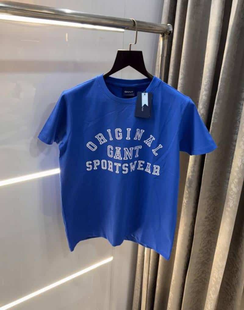 Gan t Blue Logo Print Premium Classic T-Shirt Main image