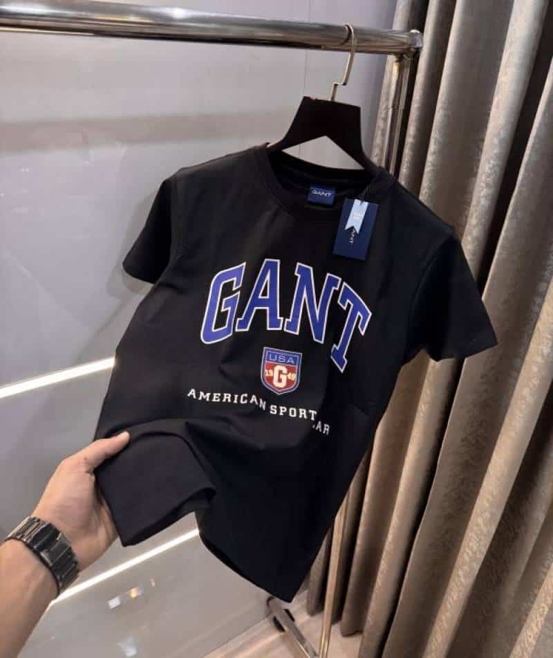 Gan t Black Logo Print Premium Classic T-Shirt Main image