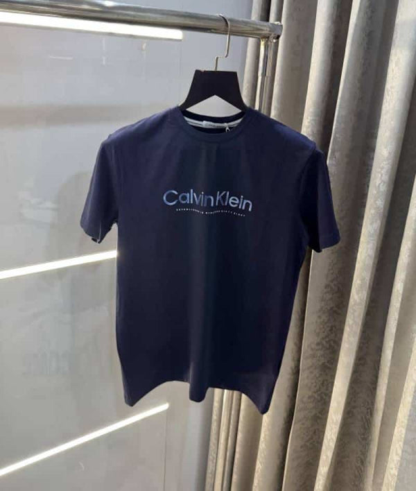 Calvin  Klein Navy Blue Logo Print Premium T-Shirt