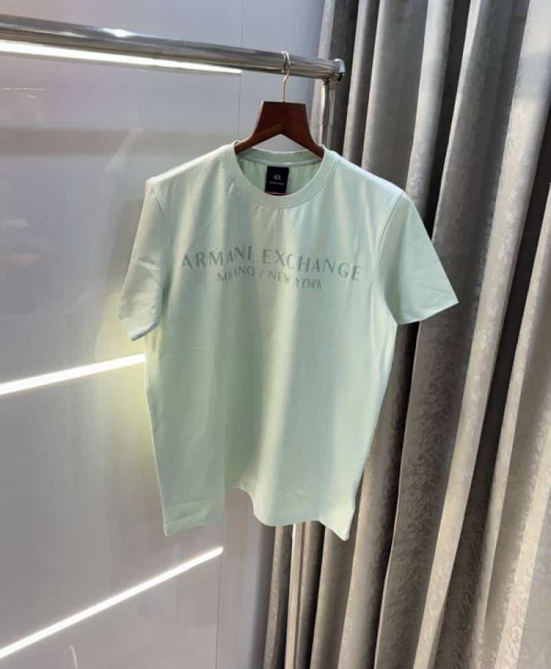 Arman i Exchange Aqua Green Logo Print Premium T-Shirt