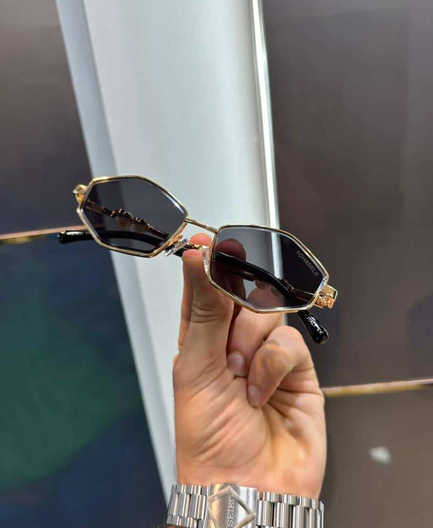 Chane l Gold Black Pearls Design Lu...x!ury Shade 1430