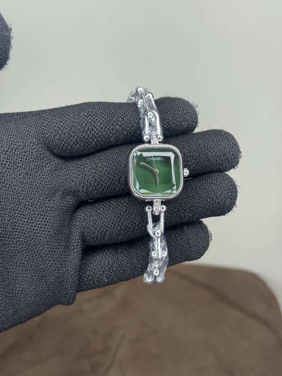 Chane L Silver Green Designer Premium Watch Main image