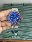 Role x Submariner Silver Blue Open Back Premium Watch