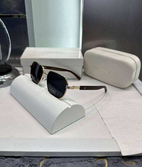 Marc Jacobs Gold Wooden Black Premium Shades 4103