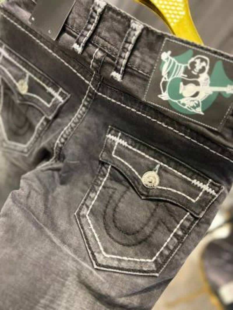 TRUE RELIGION IMPORTED JEANS 100% BOOTCUT LIGHT GREY