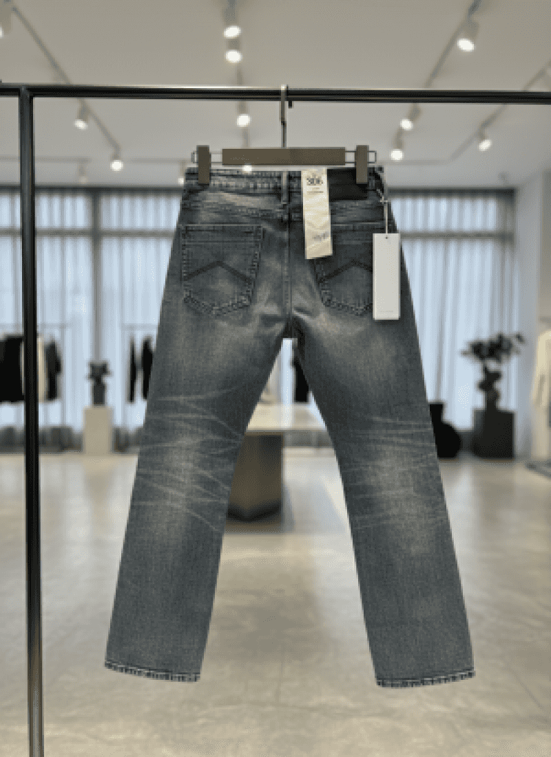 A-RMANI EXCHANGE IMPORTED DENIM JEANS LIGHT GREEN 100% BOOT CUT