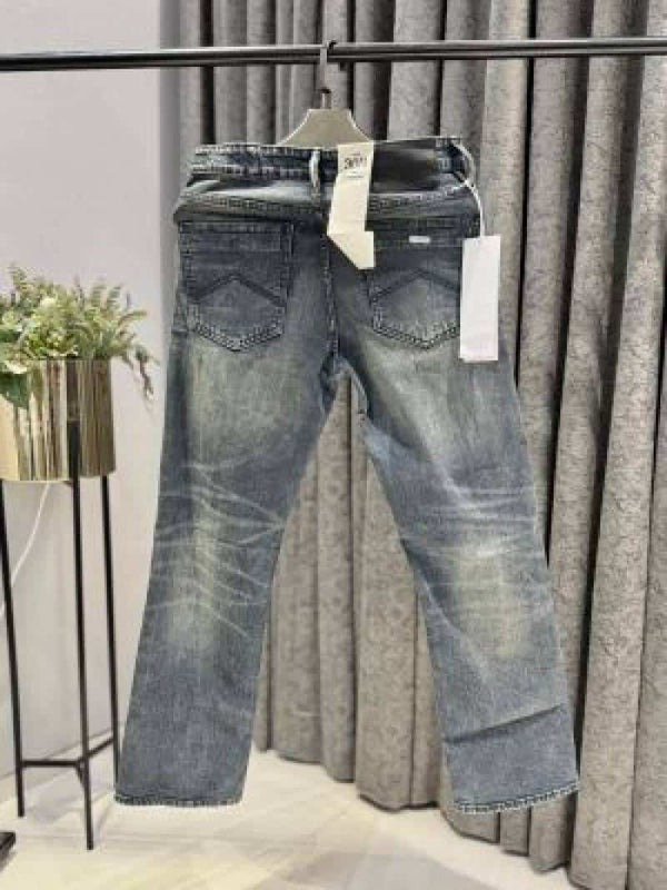 A-RMANI EXCHANGE IMPORTED DENIM JEANS LIGHT GREEN 100% BOOT CUT