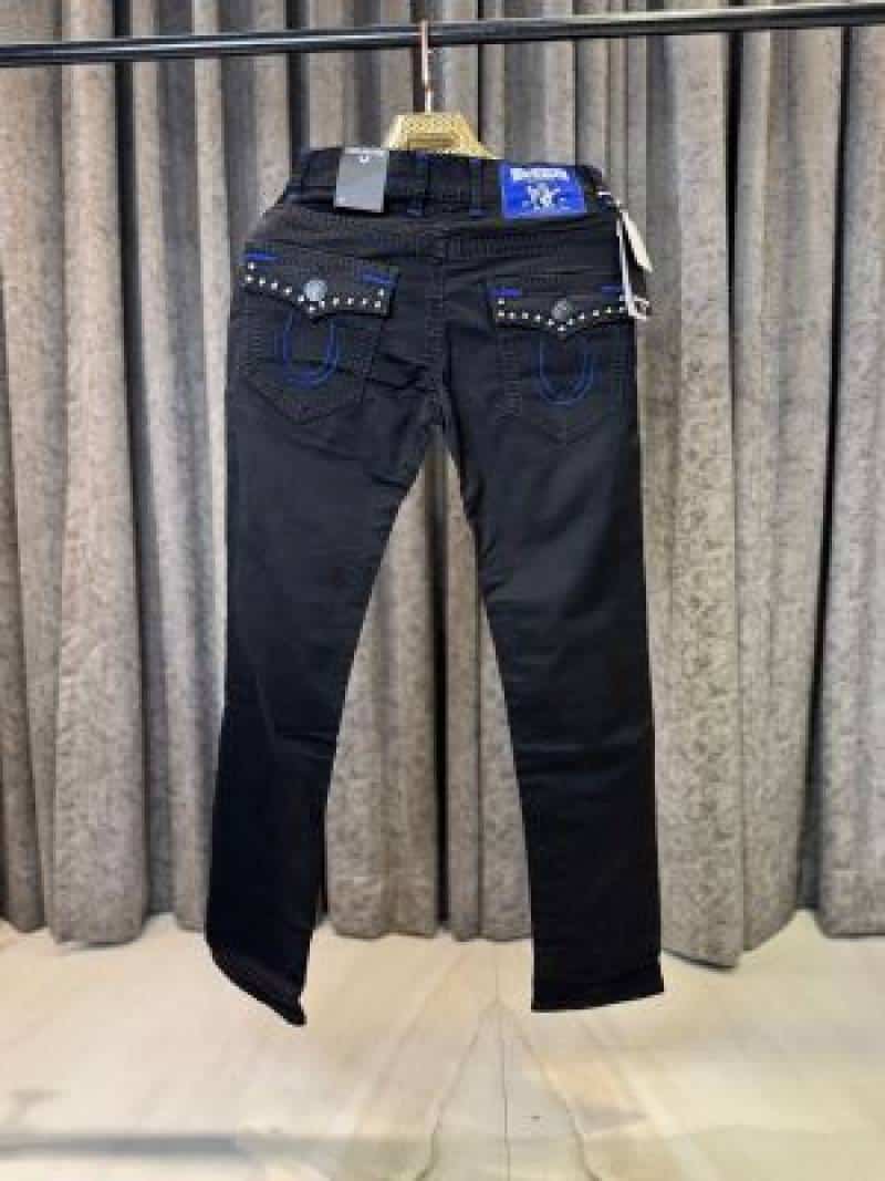 TRUE RELIGION IMPORTED BLACK BOOTCUT JEANS