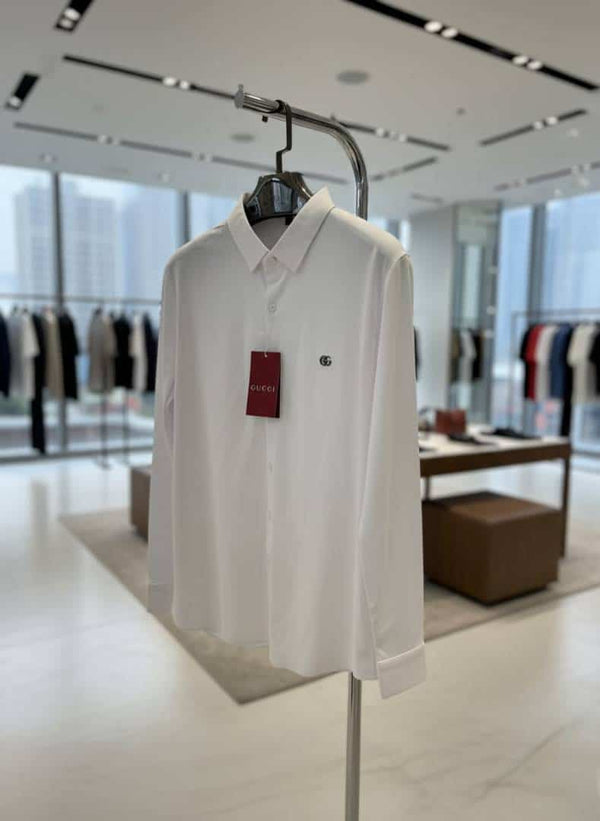 G-UCCI IMPORTED TRENDING KOREAN SHIRT WHITE