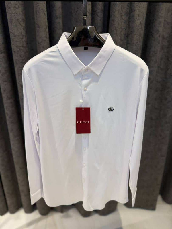 G-UCCI IMPORTED TRENDING KOREAN SHIRT WHITE