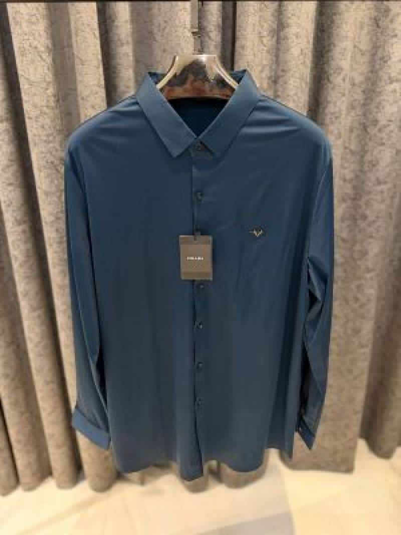 P-RADA IMPORTED TRENDING KOREAN SHIRT NAVY Secondary image