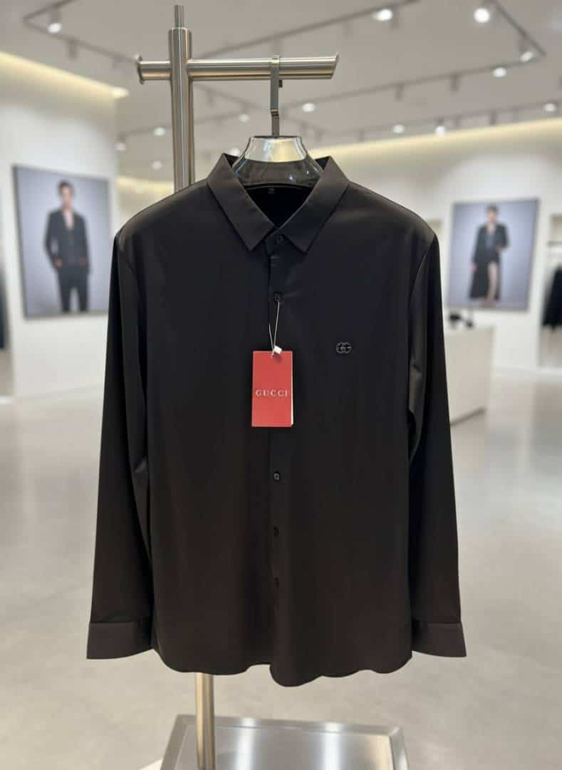 G-UCCI IMPORTED TRENDING KOREAN SHIRT BLACK