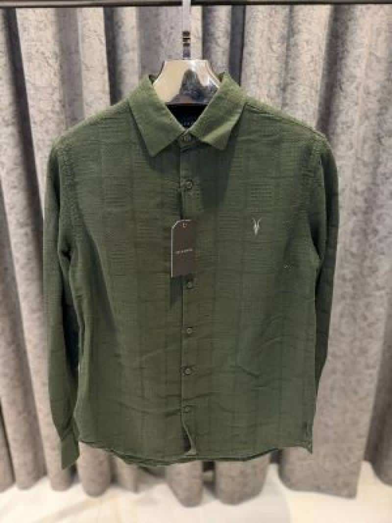 ALL_SAINTS CHEST LOGO FULL SLEEVES IMPORTED SHIRT THE GREEN Secondary image