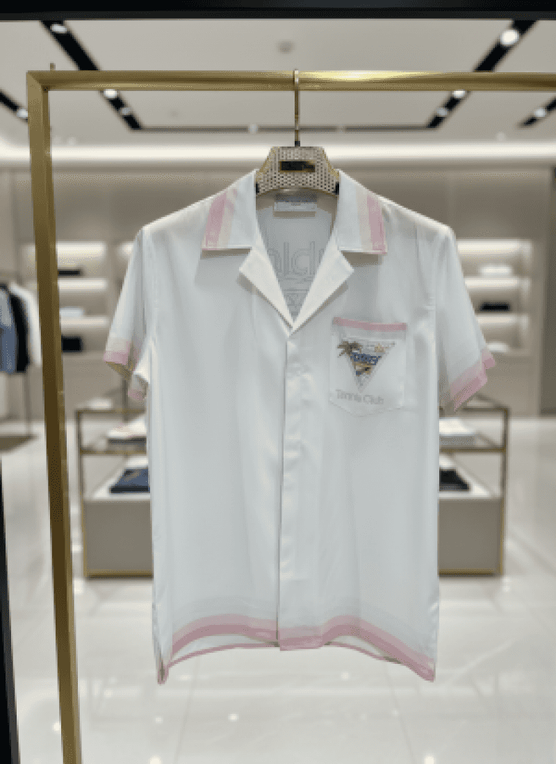 CASABLANACAAA HAVANA IMPORTED SHIRT WHITE PINK