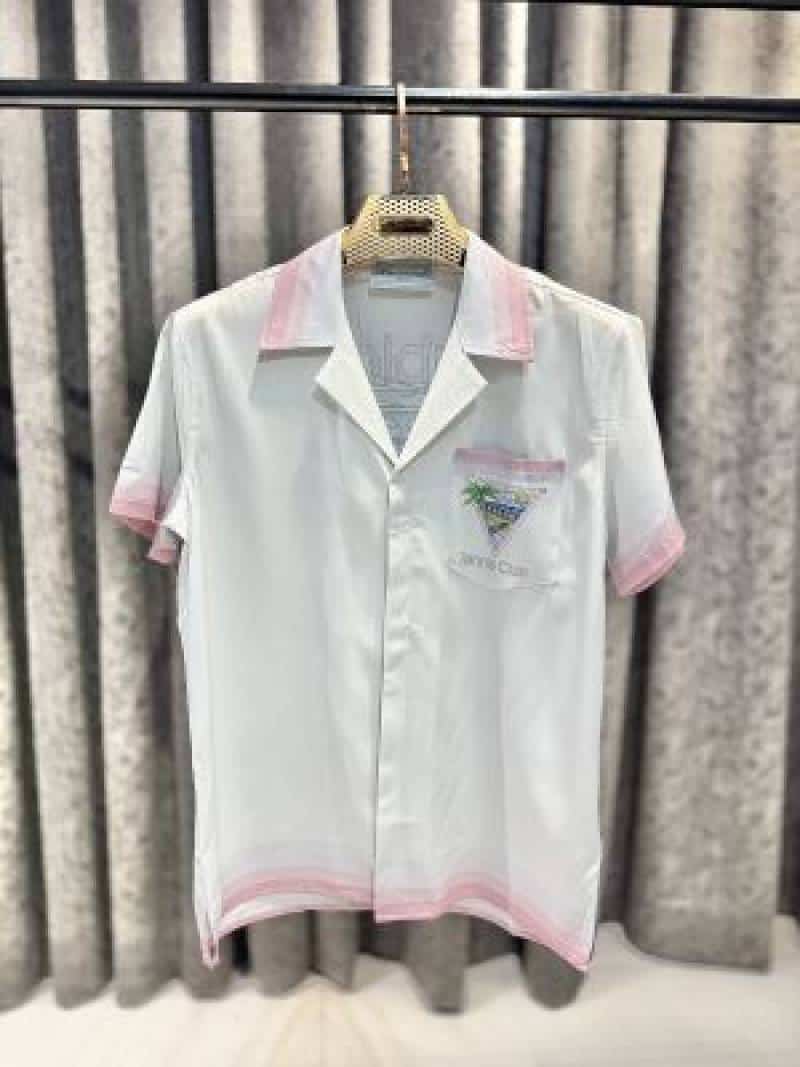 CASABLANACAAA HAVANA IMPORTED SHIRT WHITE PINK