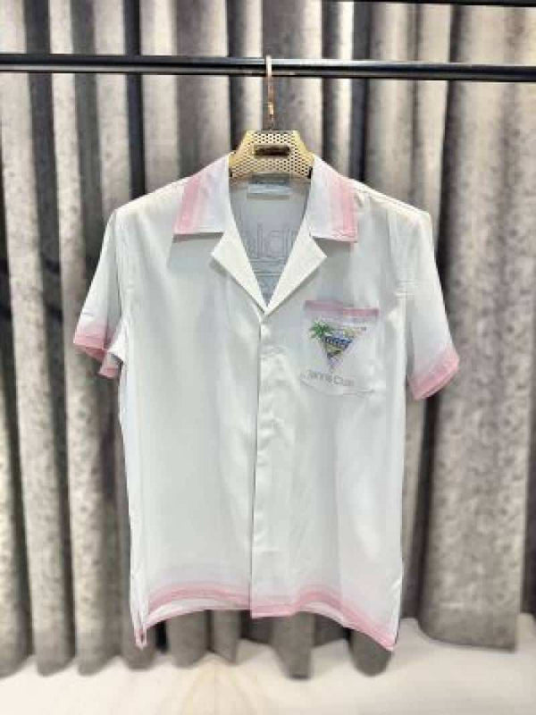 CASABLANACAAA HAVANA IMPORTED SHIRT WHITE PINK