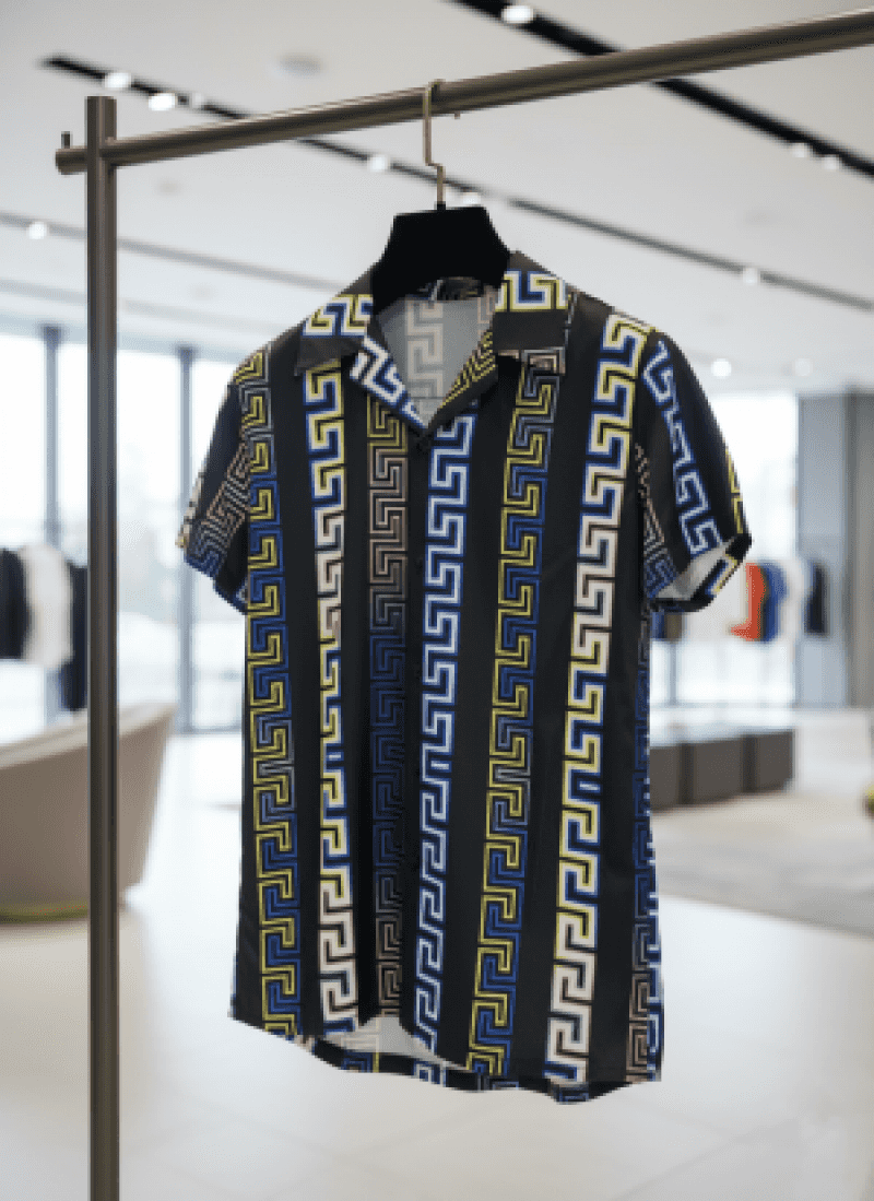 V E R S A C E E .. IMPORTED HALF SLEEVE SHIRT MULTI COLOUR