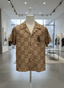 GUCCCI BEE BROWN IMPORTED HALF SLEEVES SHIRT