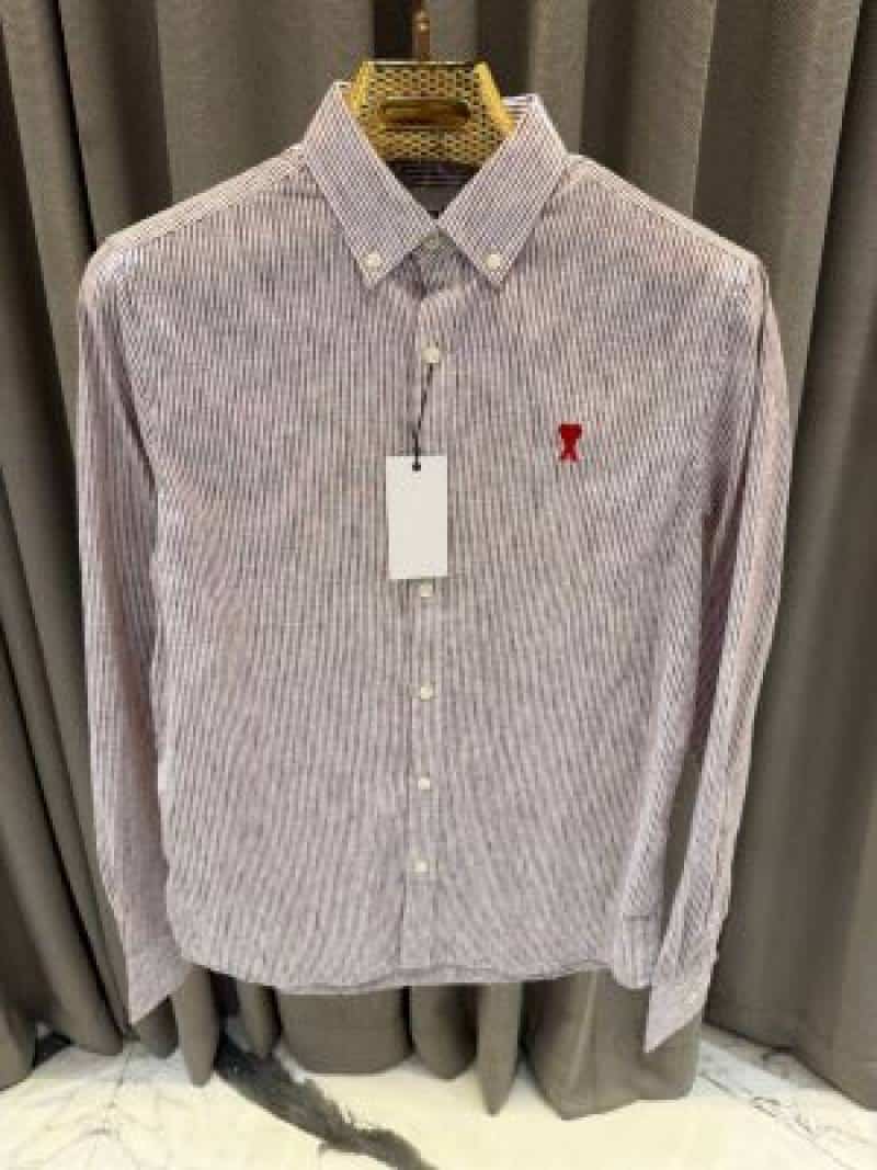 AMI PARIS IMPORTED SHIRT MAROON