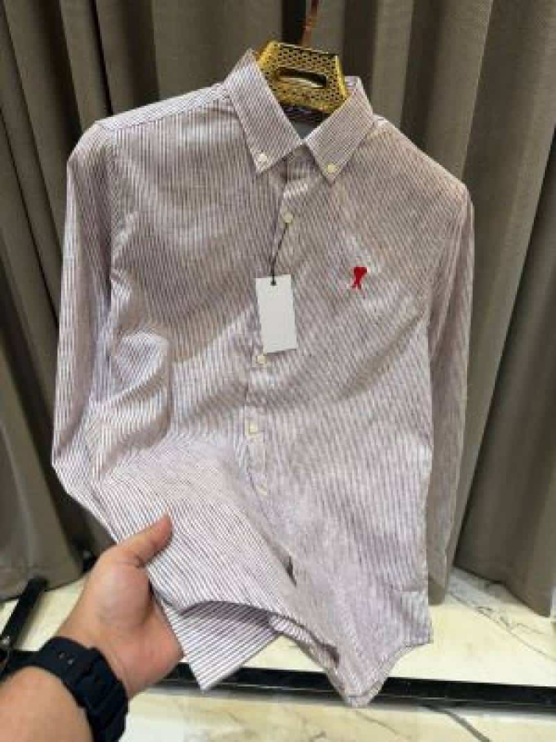 AMI PARIS IMPORTED SHIRT MAROON