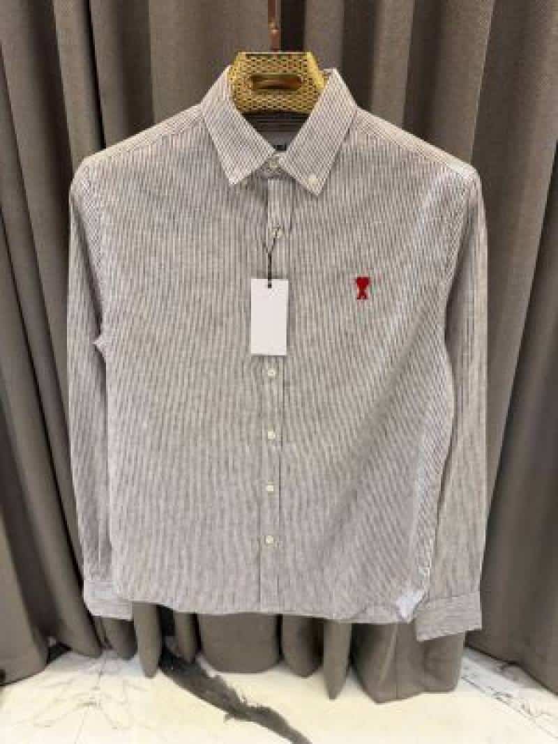 AMI PARIS IMPORTED SHIRT BROWN