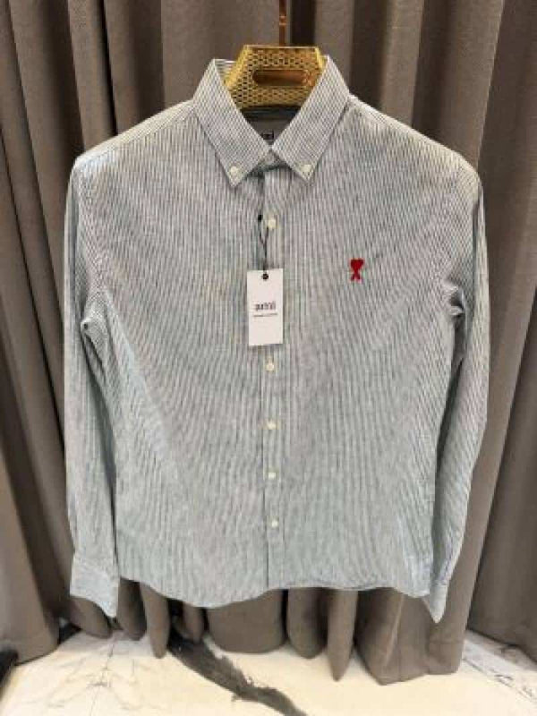 AMI PARIS IMPORTED SHIRT LIGHT GREEN