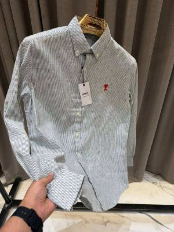 AMI PARIS IMPORTED SHIRT LIGHT GREEN