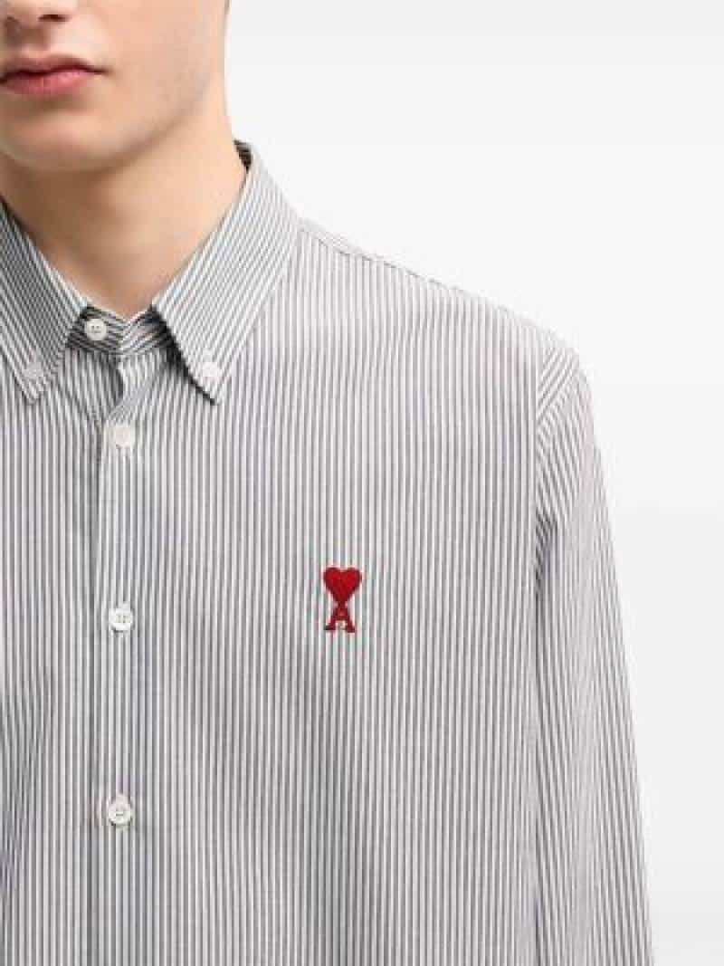 AMI PARIS IMPORTED SHIRT LIGHT BLACK