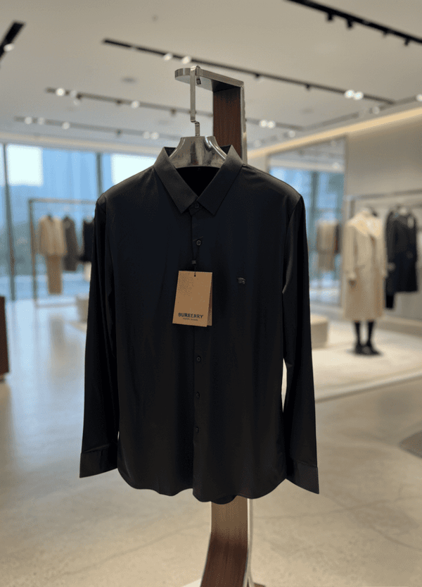 BURBERR-Y IMPORTED TRENDING KOREAN SHIRT BLACK