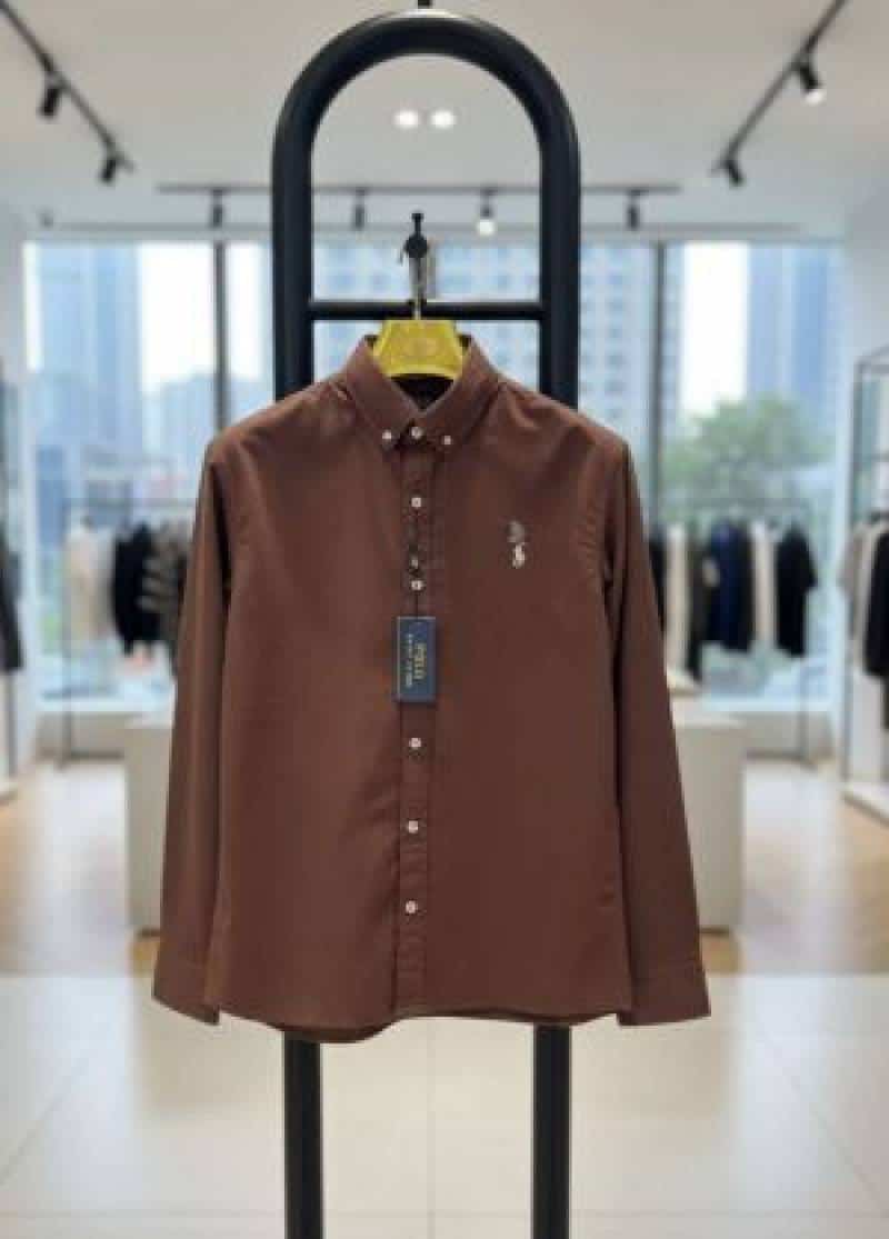 RALPH LAUUREN IMPORTED TRENDING TEN SHIRT CHOCOLATE BROWN