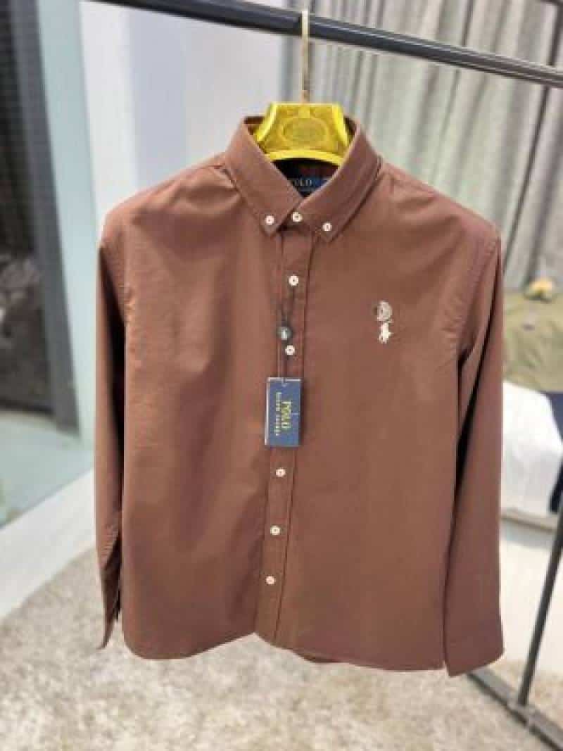 RALPH LAUUREN IMPORTED TRENDING TEN SHIRT CHOCOLATE BROWN